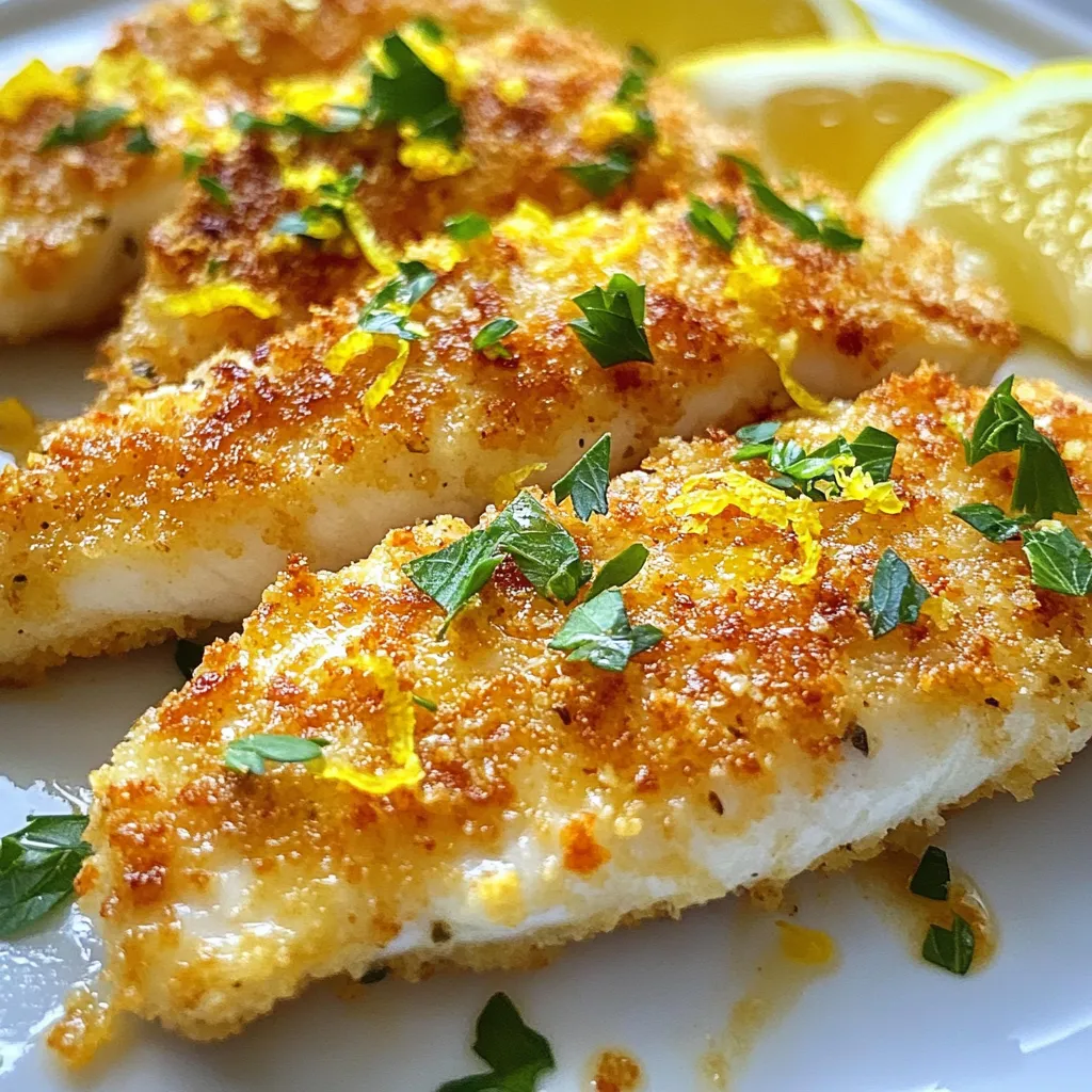 Lemon Parmesan Crusted Tilapia Einfach und Köstlich