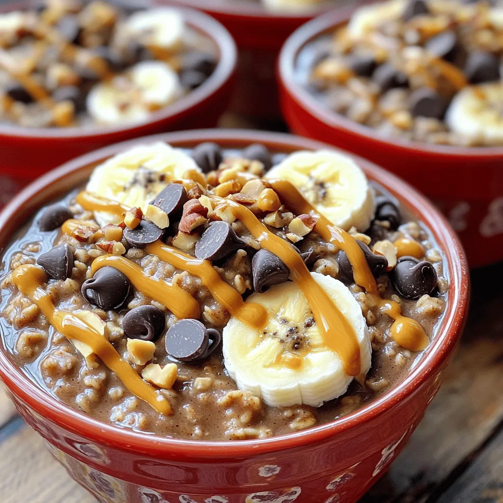 Slow Cooker Chocolate Peanut Butter Oatmeal Rezept