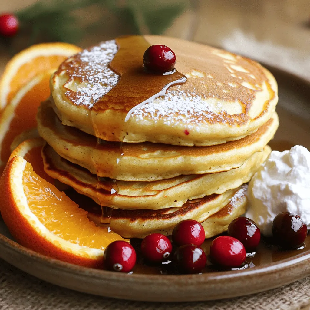 Orange Cranberry Ricotta Pancakes Einfache Rezeptidee
