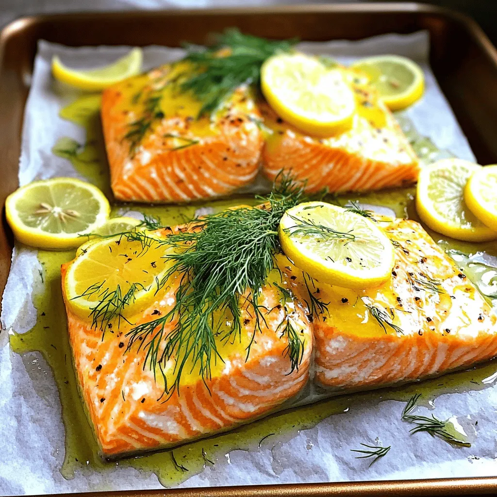 Lemon Dill Salmon Einfaches und leckeres Gericht