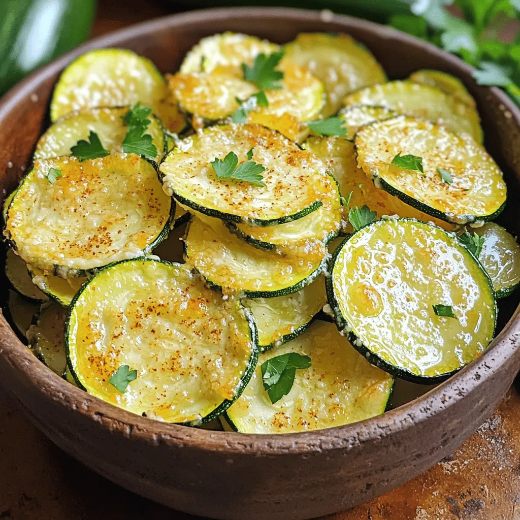 Garlic Parmesan Air Fryer Zucchini Chips Knusprig Lecker