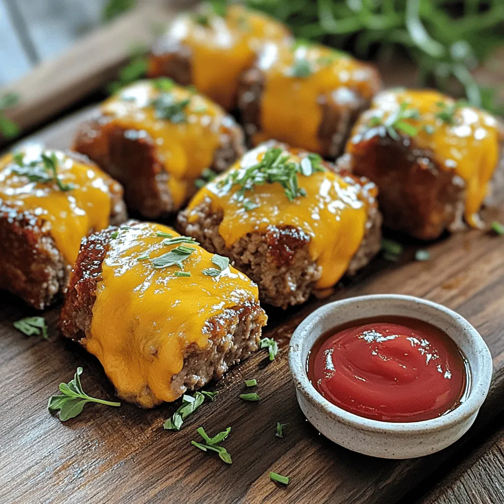 Cheddar-Stuffed Meatloaf Morsels Würzig und Köstlich