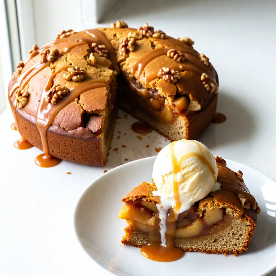 Karamell-Apfel-Dump-Kuchen Leckerer Genuss für Alle