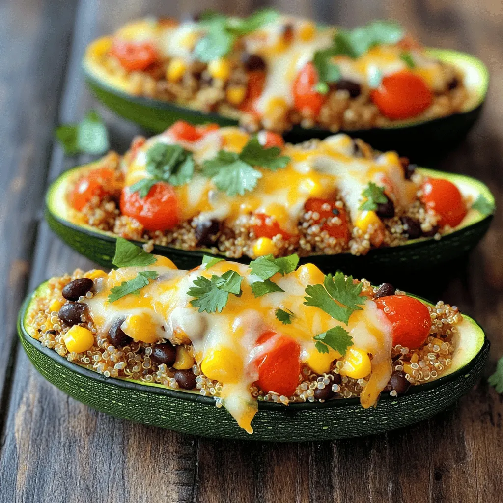 Air Fryer Stuffed Zucchini Boats Leckeres Rezept
