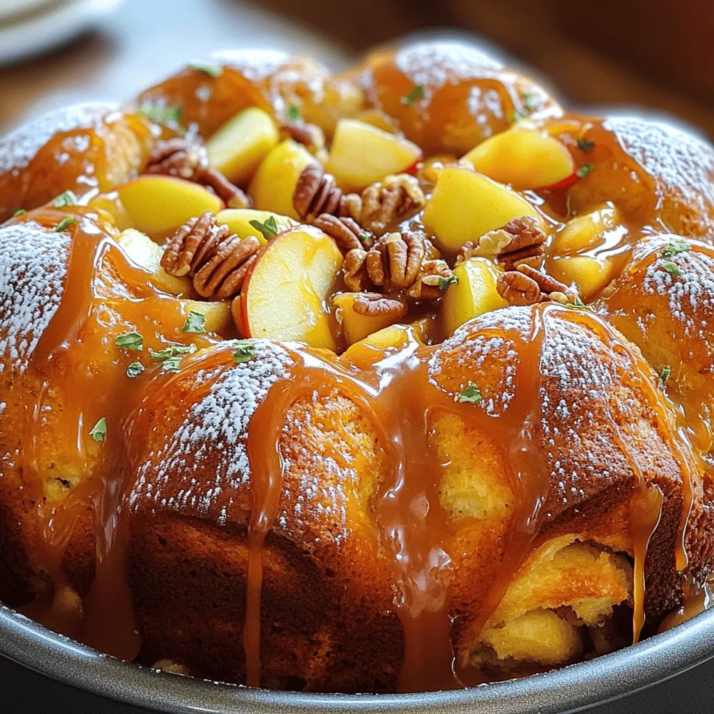 Karamell-Apfel-Monkey Bread Einfaches Rezept zum Genießen