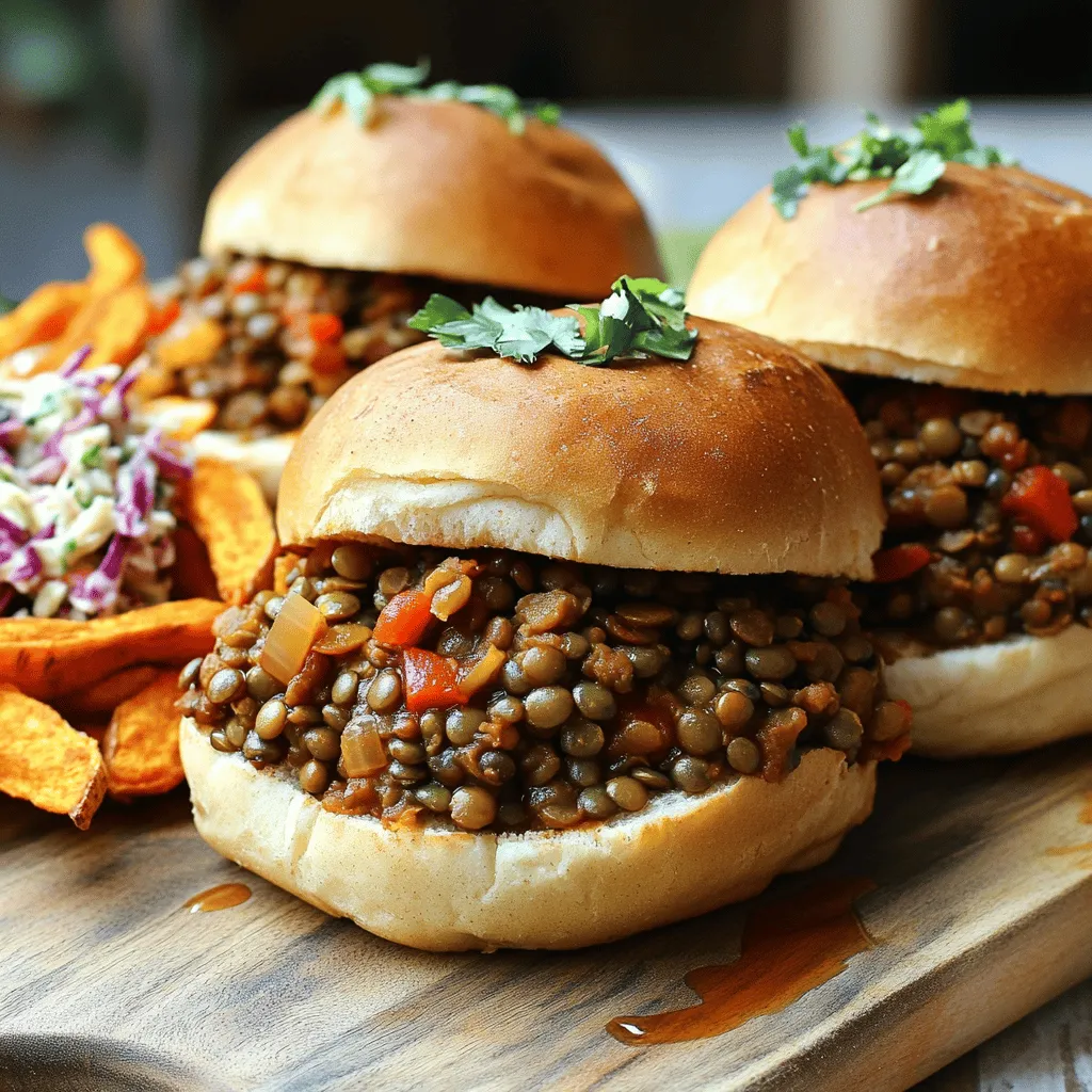 Vegan Lentil Sloppy Joes Köstlich und Einfach Zubereiten