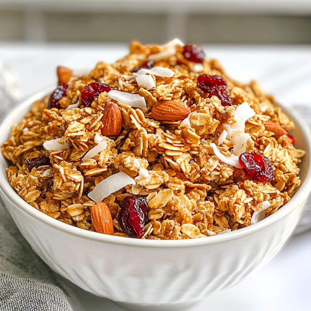 Maple Brown Sugar Granola Knusprig und Einfach Rezept