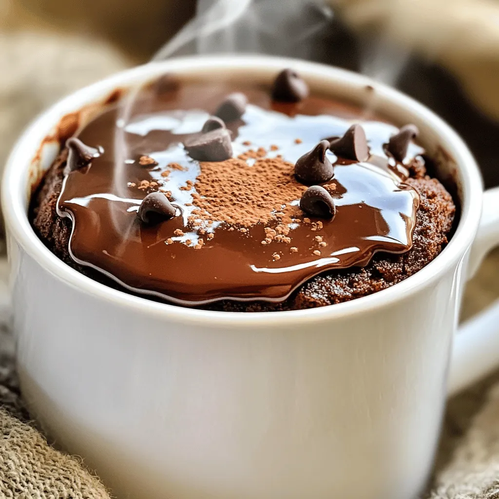 Schokoladen-Erdnussbutter-Tassenkuchen Einfach und Schnell