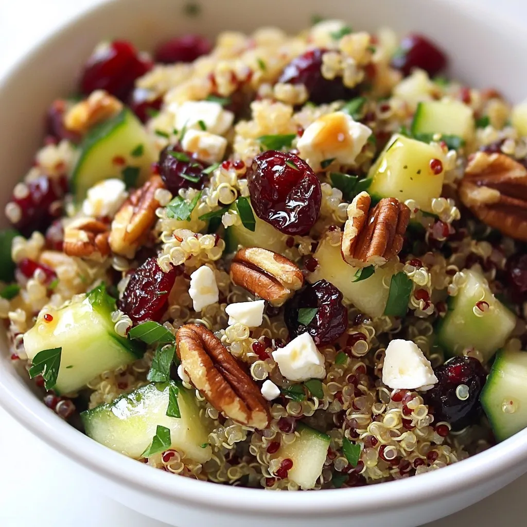 Cranberry Pecan Quinoa Salad Nährstoffreiche Delikatesse