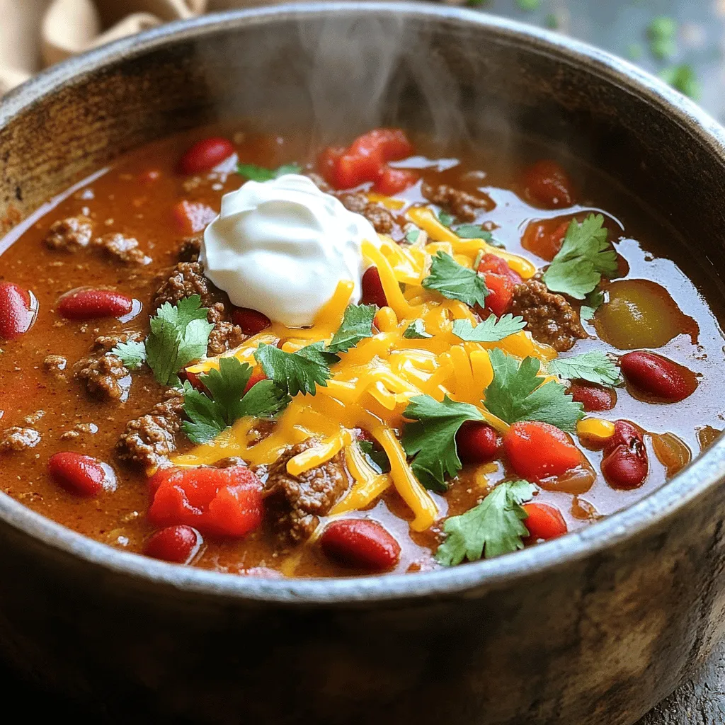 Klassisches Rindfleisch-Chili Herzhaft und Würzig Genuss