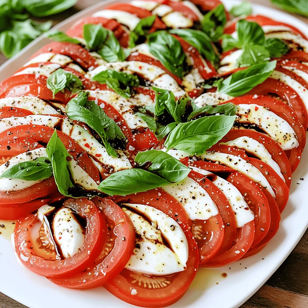 Klassischer Caprese-Salat mit Balsamico-Reduktion