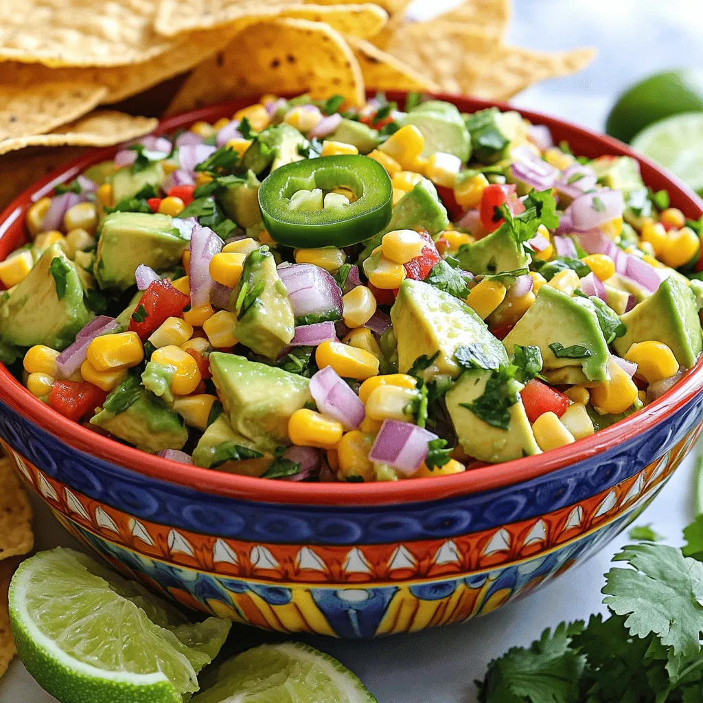 Zesty Avocado Corn Salsa Frisch und Lecker Genießen
