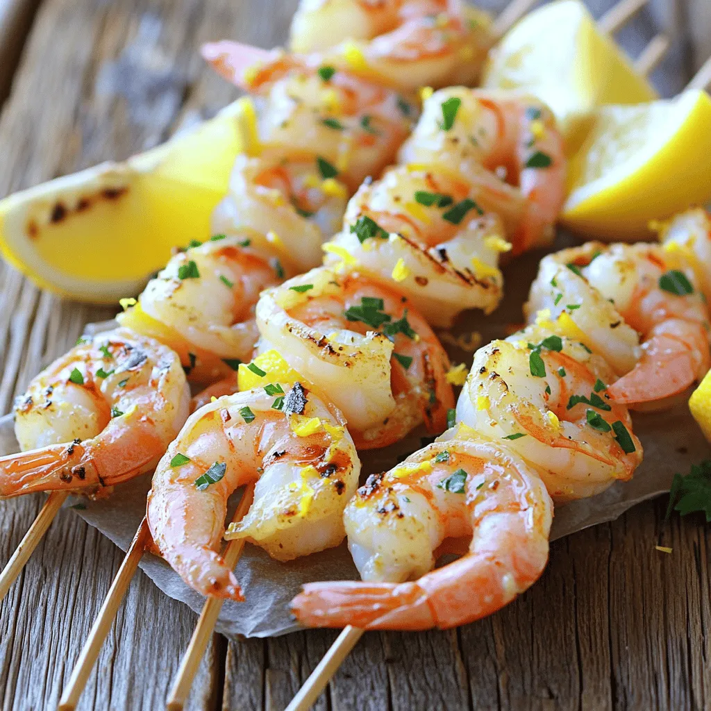 Garlic Lemon Grilled Shrimp Einfaches Grillrezept