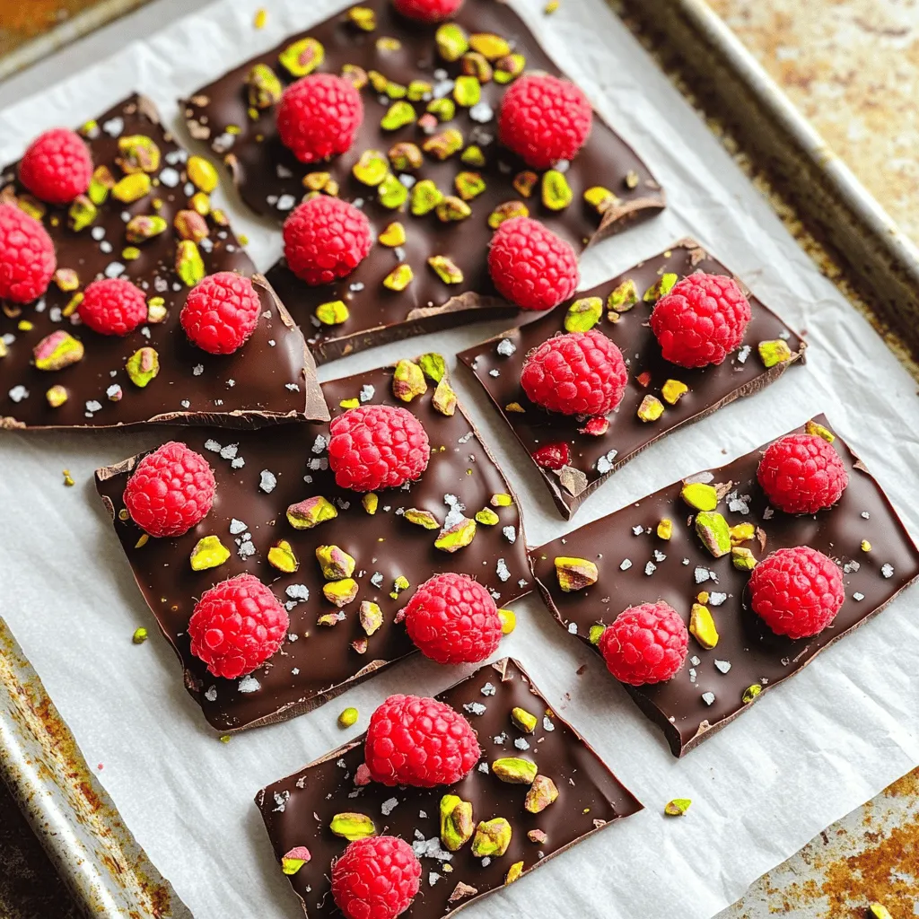 Himbeer Dunkle Schokoladenrinde Einfache Rezeptidee