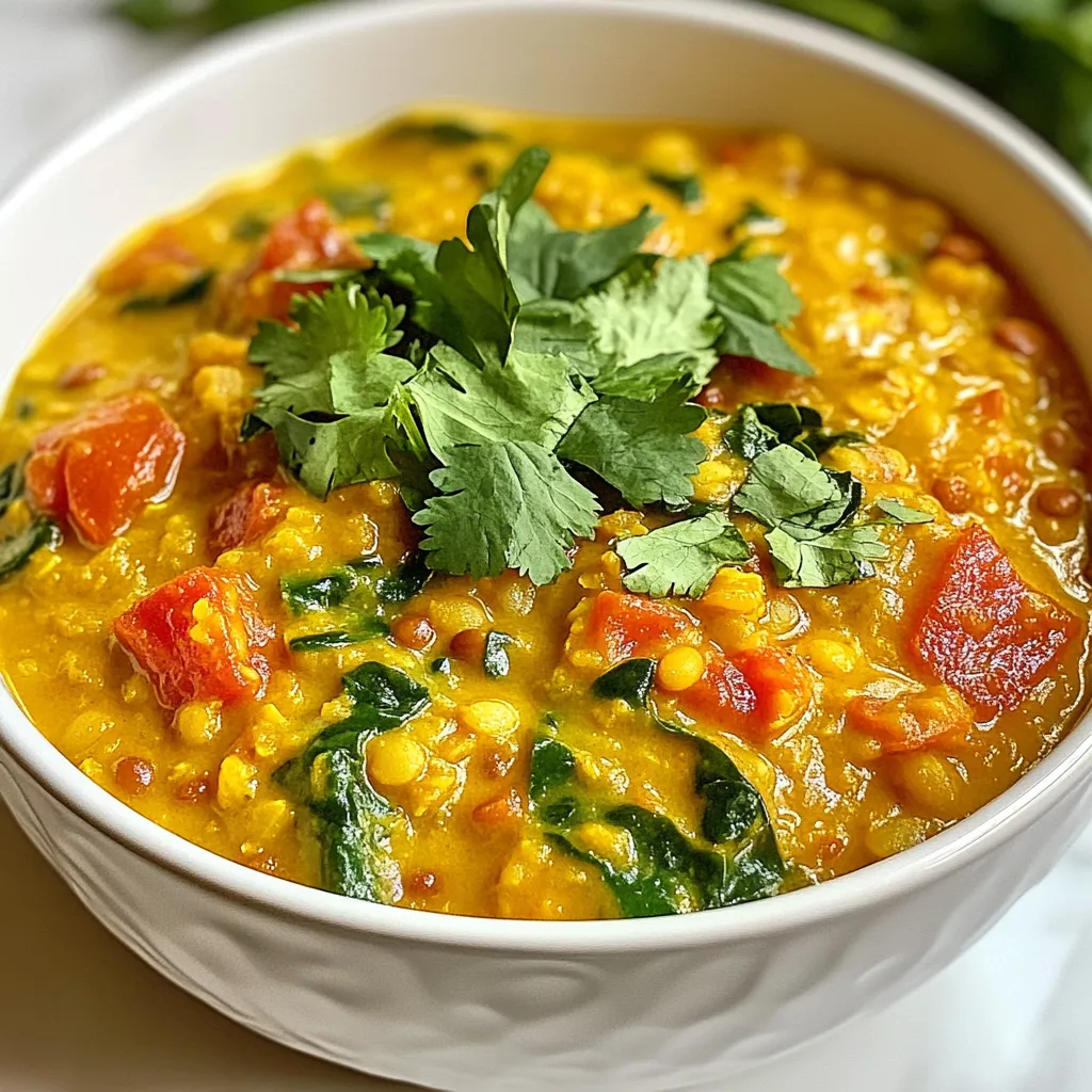 Creamy Coconut Lentil Curry Einfache und Schnelle Zubereitung