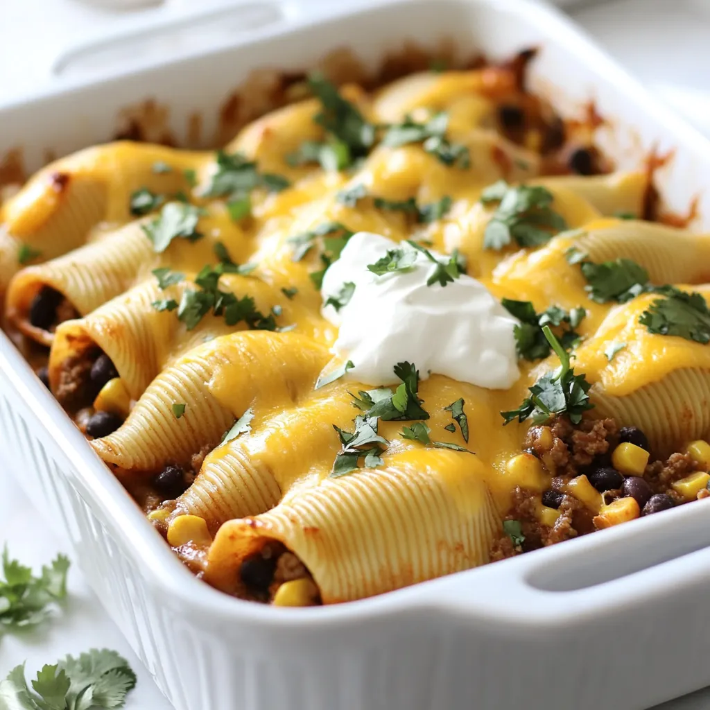 Cheesy Taco Stuffed Shells Leckeres und Einfaches Rezept