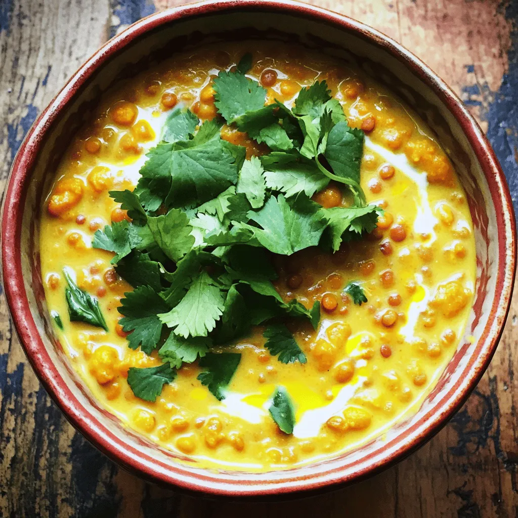 Kokos-Curry-Linsen herzhaft und einfach zubereiten