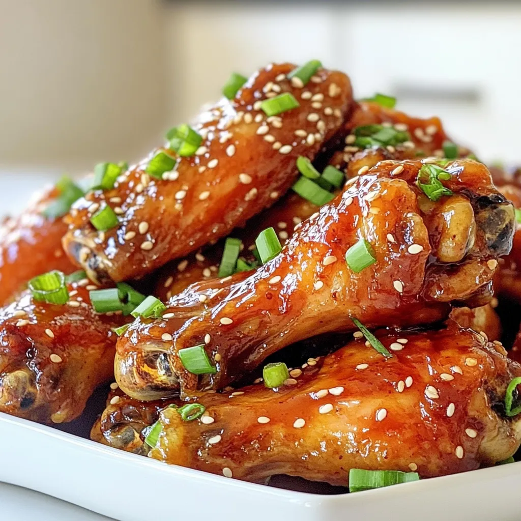 Honig-Knoblauch-Hühnchenflügel Einfache und leckere Mahlzeit