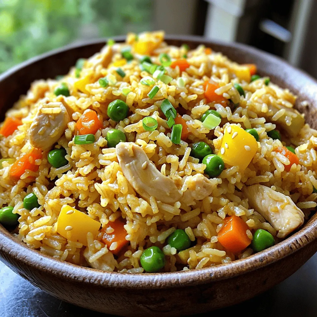 Leckeres Easy Chicken Fried Rice Schnell zubereiten