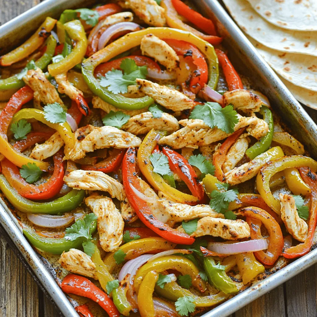 Sheet Pan Chicken Fajitas Schnelle und leckere Mahlzeit