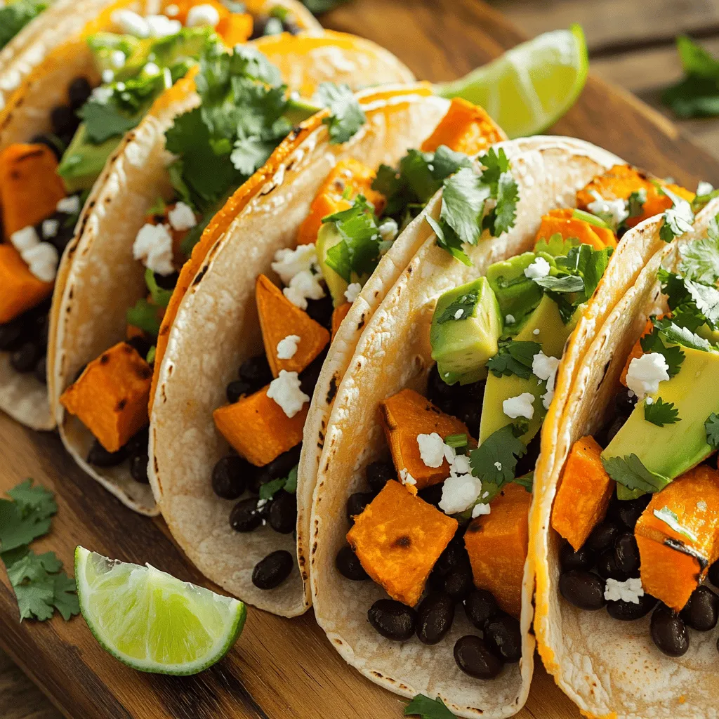 Süßkartoffel-Schwarzbohnen-Tacos Gesunder Genuss
