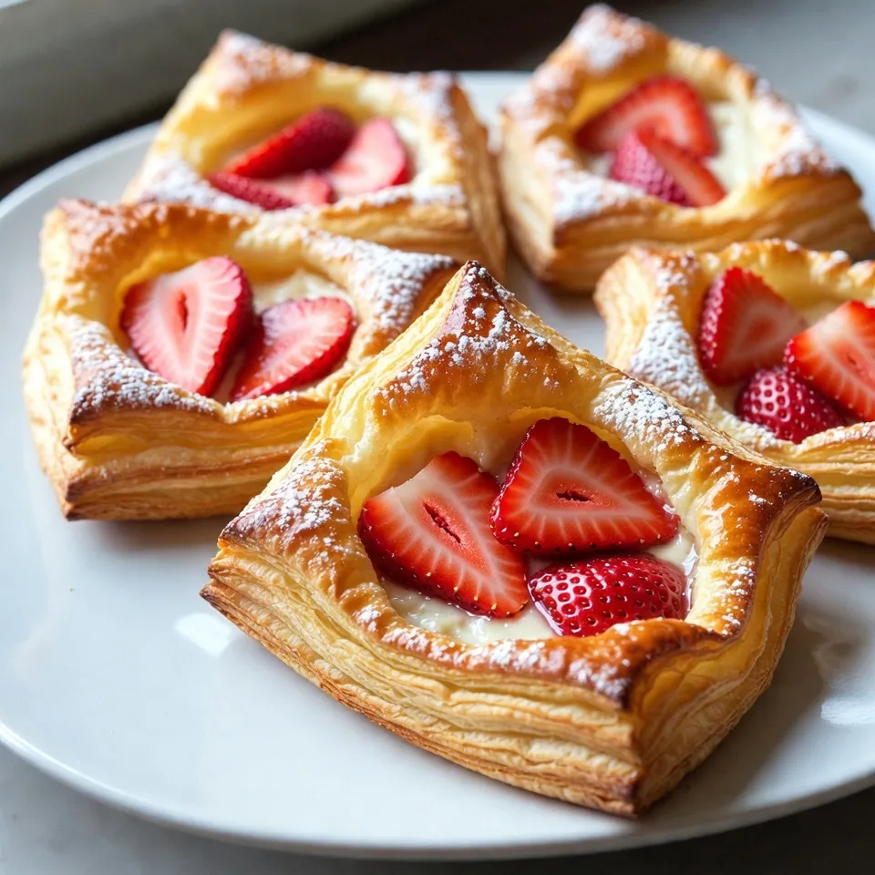 Erdbeer-Creme-Käse-Danish Einfaches und Leckeres Rezept