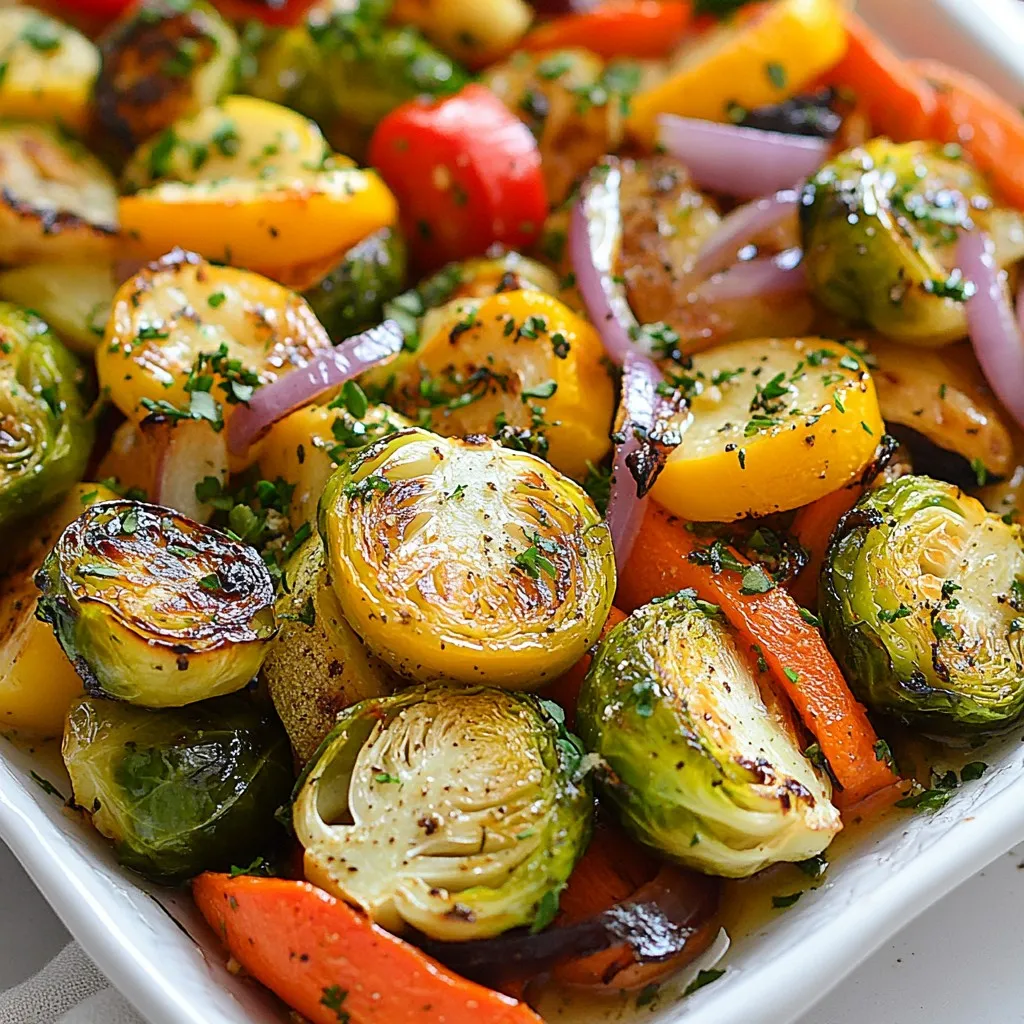 Knoblauch-Kräuterbutter Röstgemüse Lecker und Gesund