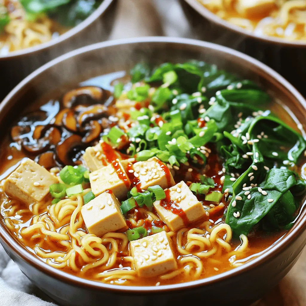 Spicy Miso Ramen mit Tofu Einfaches Rezept entdecken