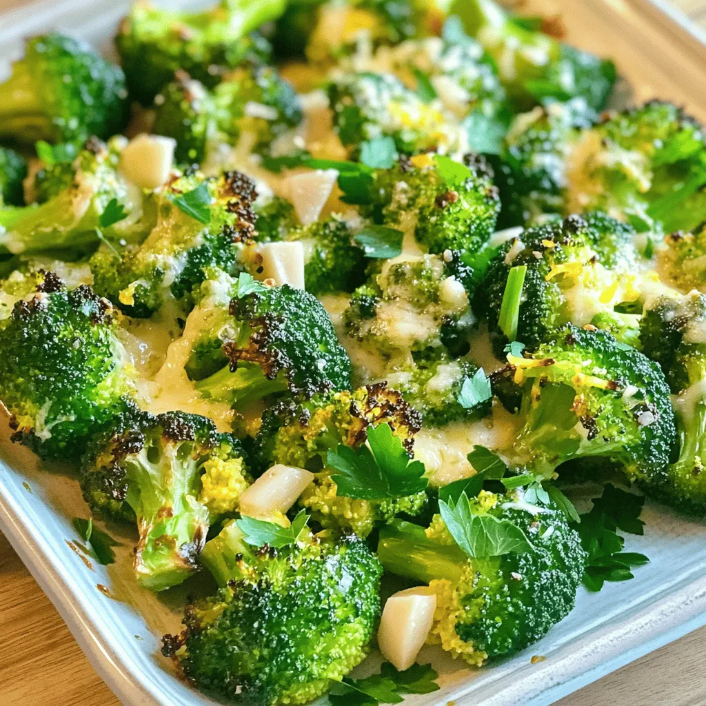 Roasted Garlic Parmesan Broccoli Einfach köstlich