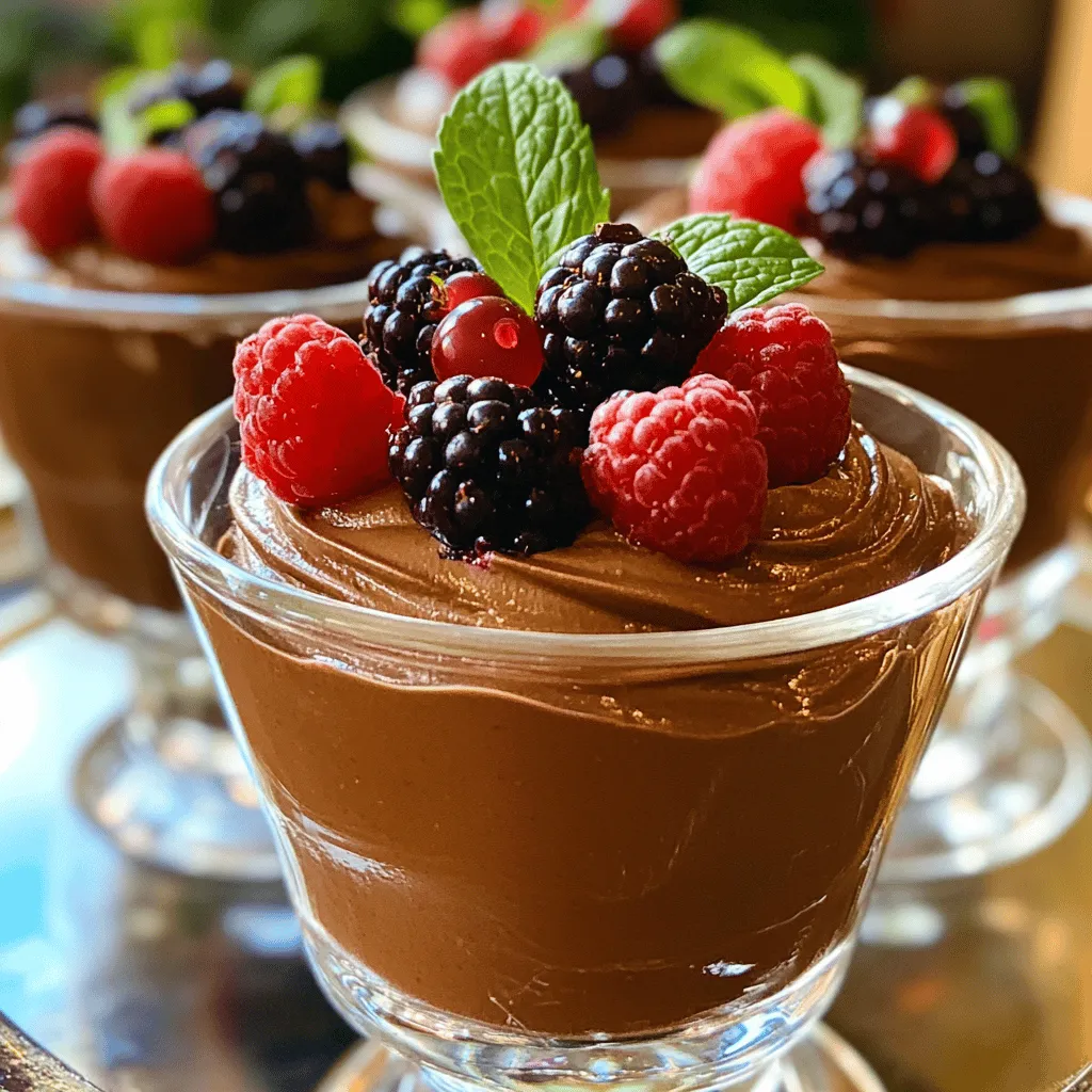Chocolate Avocado Mousse Köstlicher Genuss für Dich