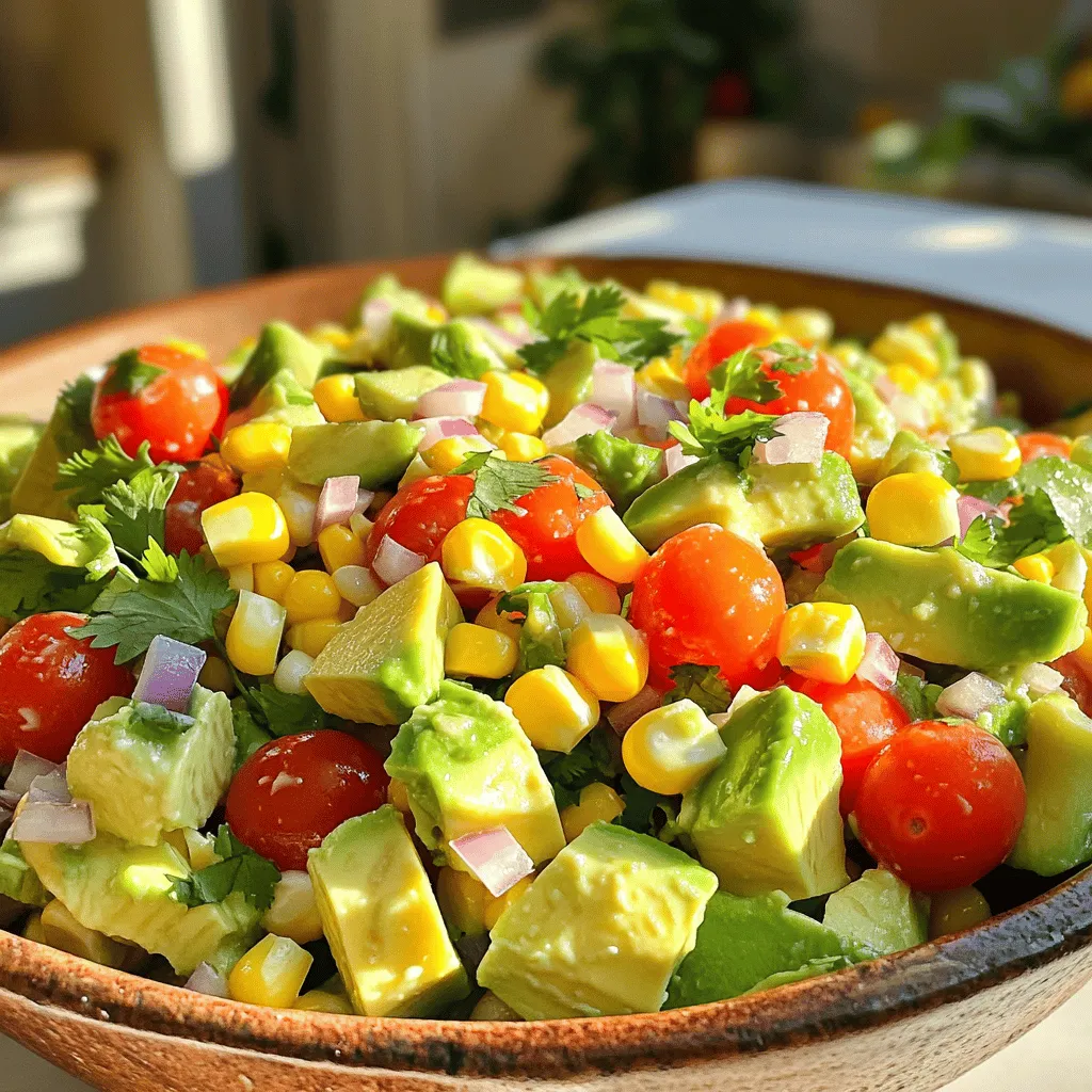 Avocado Corn Salad Frisch und Einfache Zubereitung