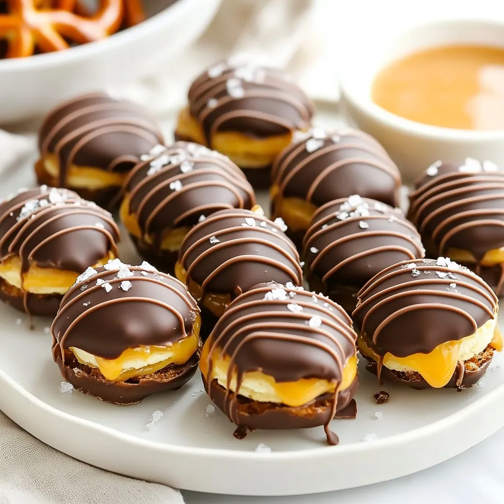 Schmackhafte Chocolate Caramel Pretzel Bites Rezept
