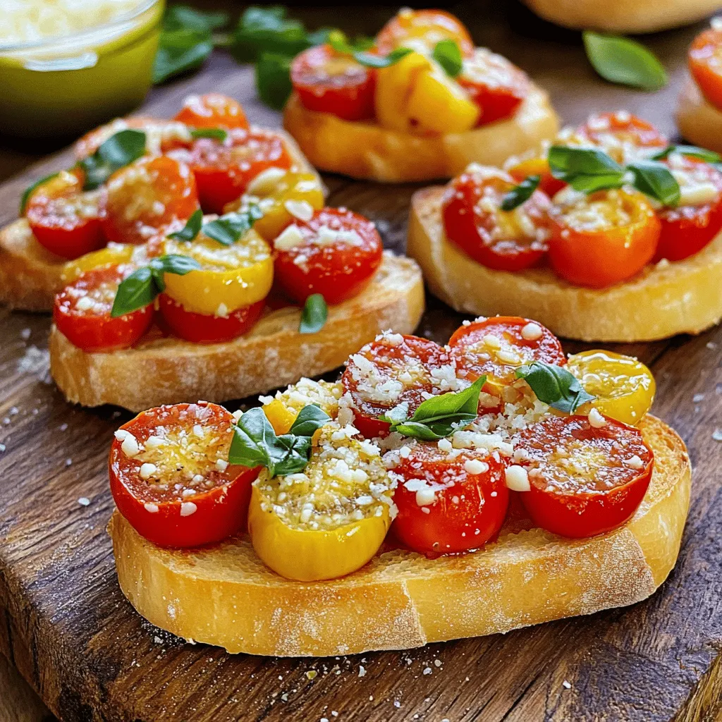 Bruschetta mit Tomaten und Basilikum für Genießer