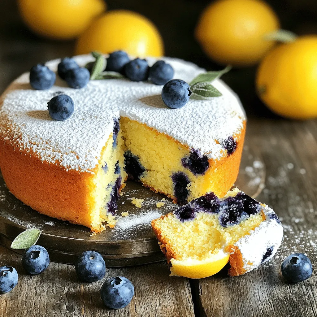 Lemon Blueberry Yogurt Cake Saftig und Einfach Backen