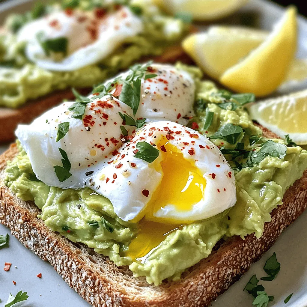 Leckeres Avocado Toast mit Pochiertem Ei Rezept