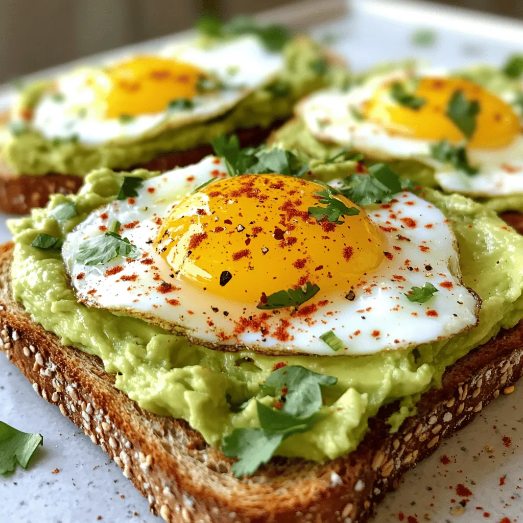 Crema Avocado Egg Toast Einfache und Nahrhafte Mahlzeit