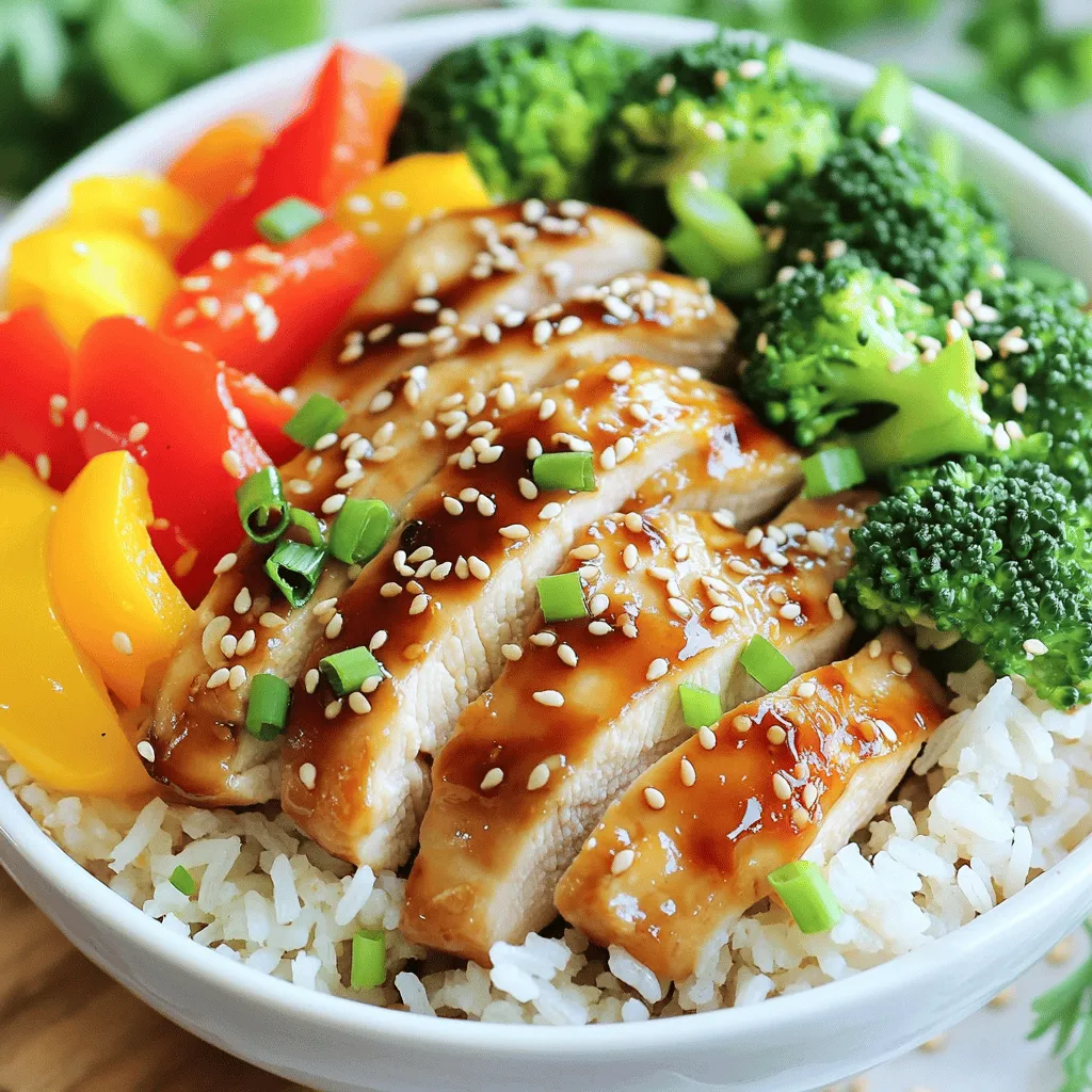 Einfache Teriyaki Chicken Bowls Schnelles und Leckeres Gericht