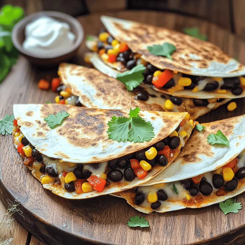 Würzige schwarze Bohnen Quesadillas schmackhaft zubereiten