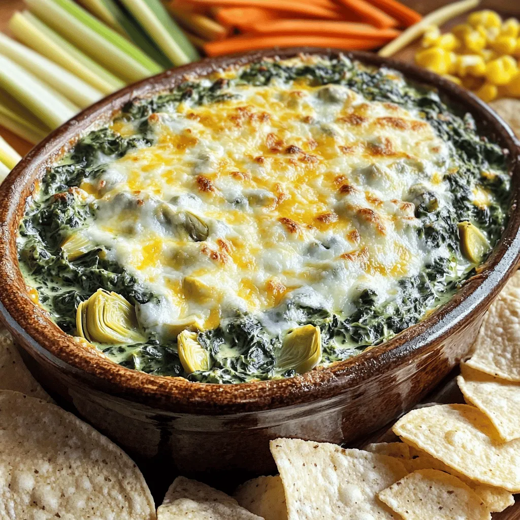 Spinat-Artischocken-Dip cremig und köstlich zubereiten
