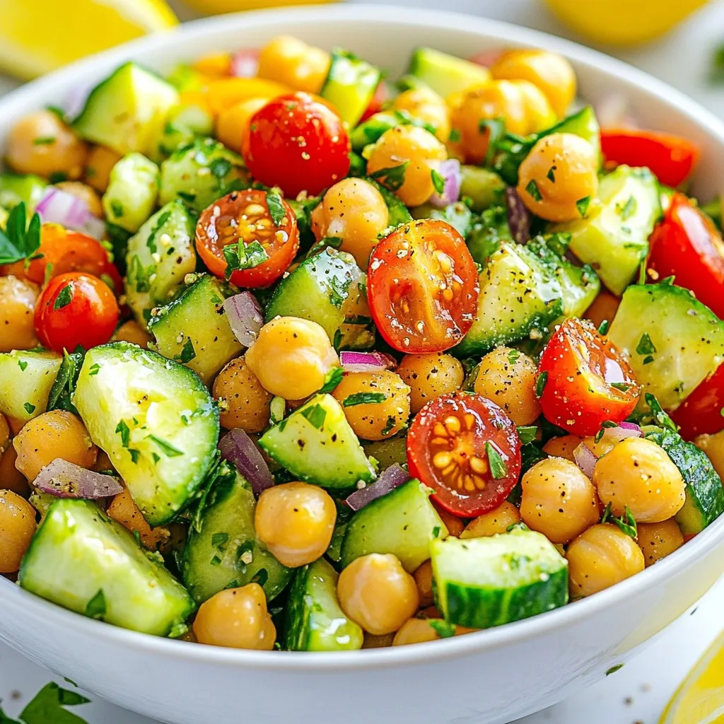 Avocado Chickpea Salad Nahrhaft und Einfache Mischung
