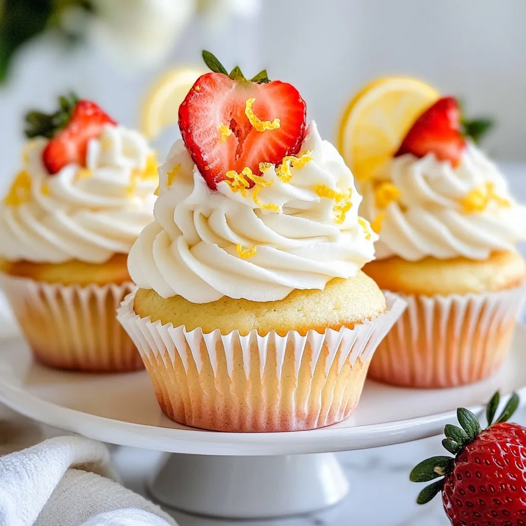 Erdbeer-Zitronen-Muffins Lecker und Einfache Rezeptidee