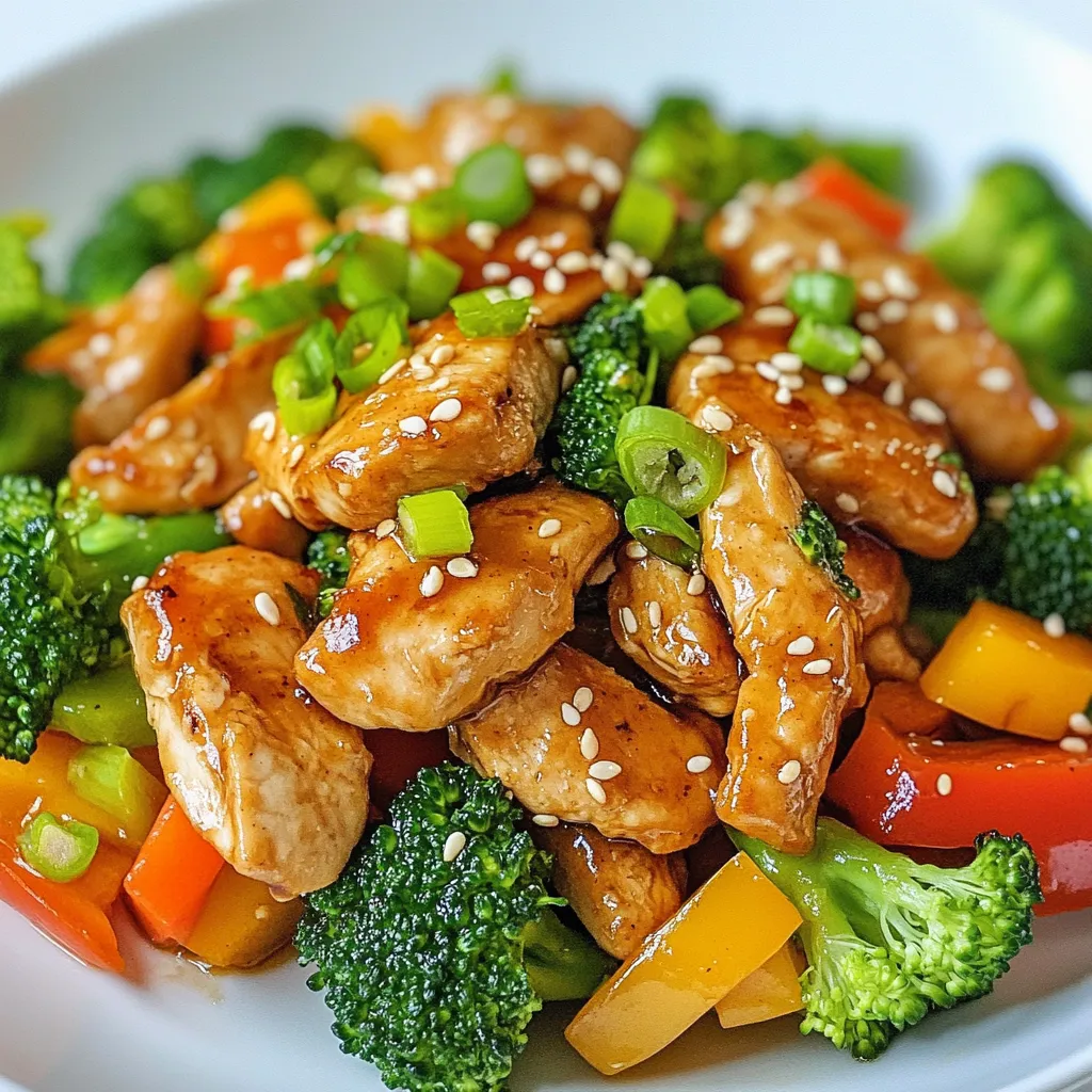 Ginger Soy Chicken Stir Fry Einfaches und schnelles Gericht