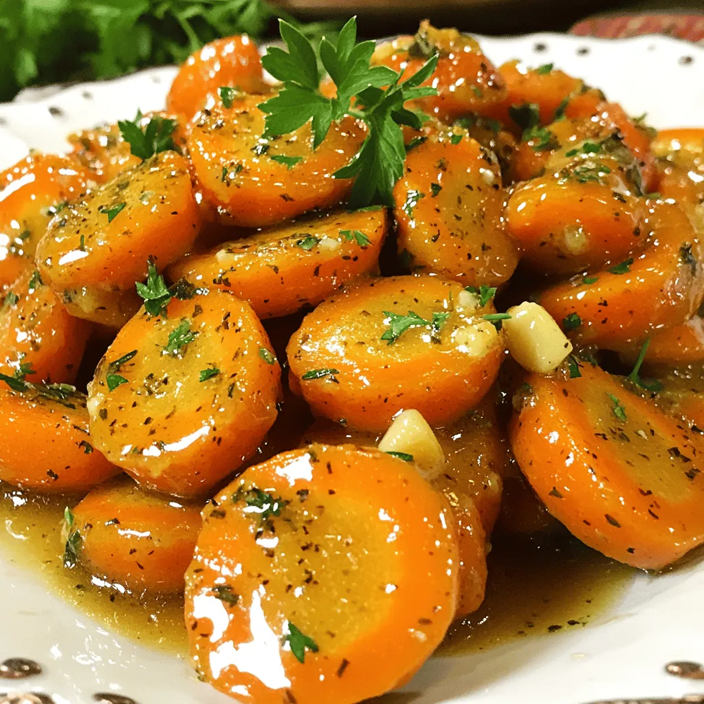 Honig Knoblauch Butterkarotten Köstliche Beilage