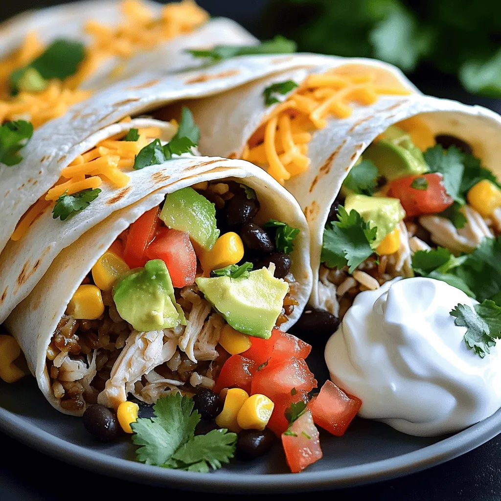 Schmackhafte Chicken Avocado Burritos Einfache Anleitung
