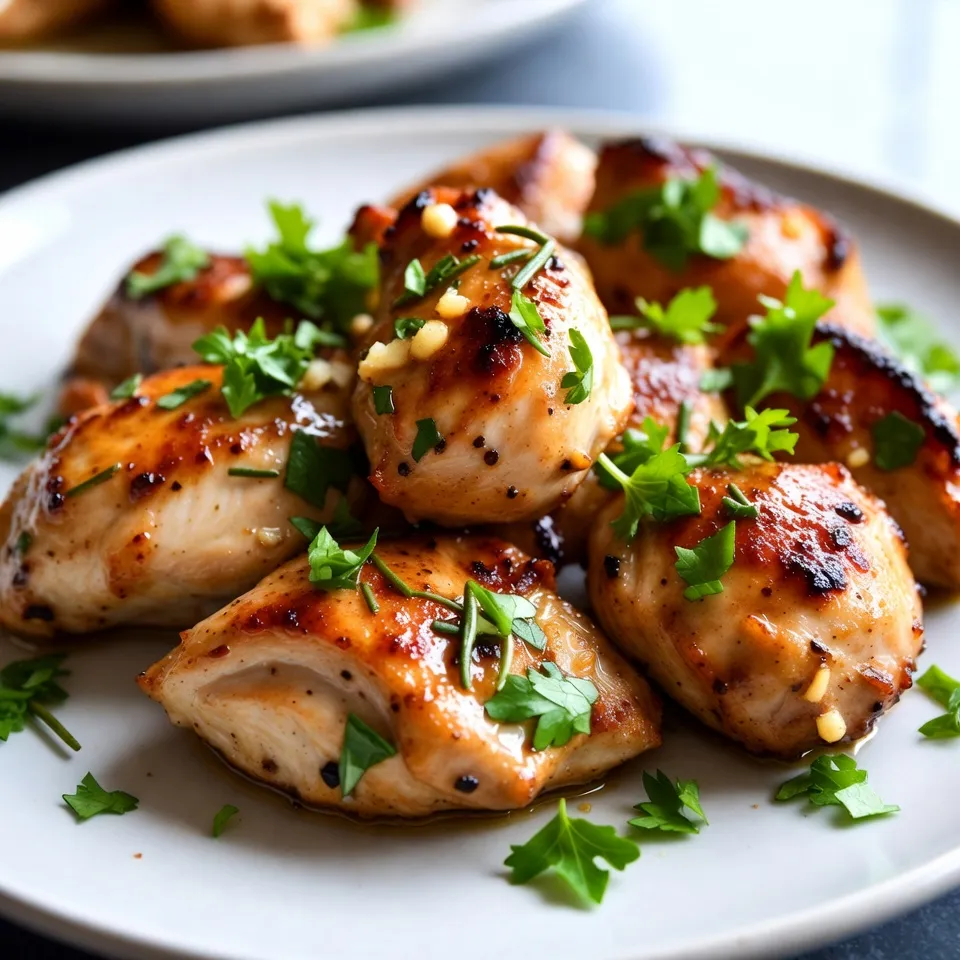 Knoblauch Kräuter Butter Hähnchenbisse Lecker und Einfach