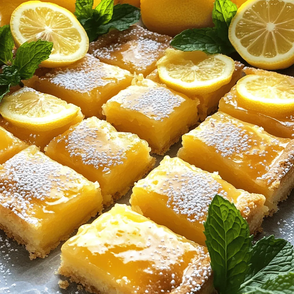Für die leckeren Lemon Bar Cookies brauchst du: