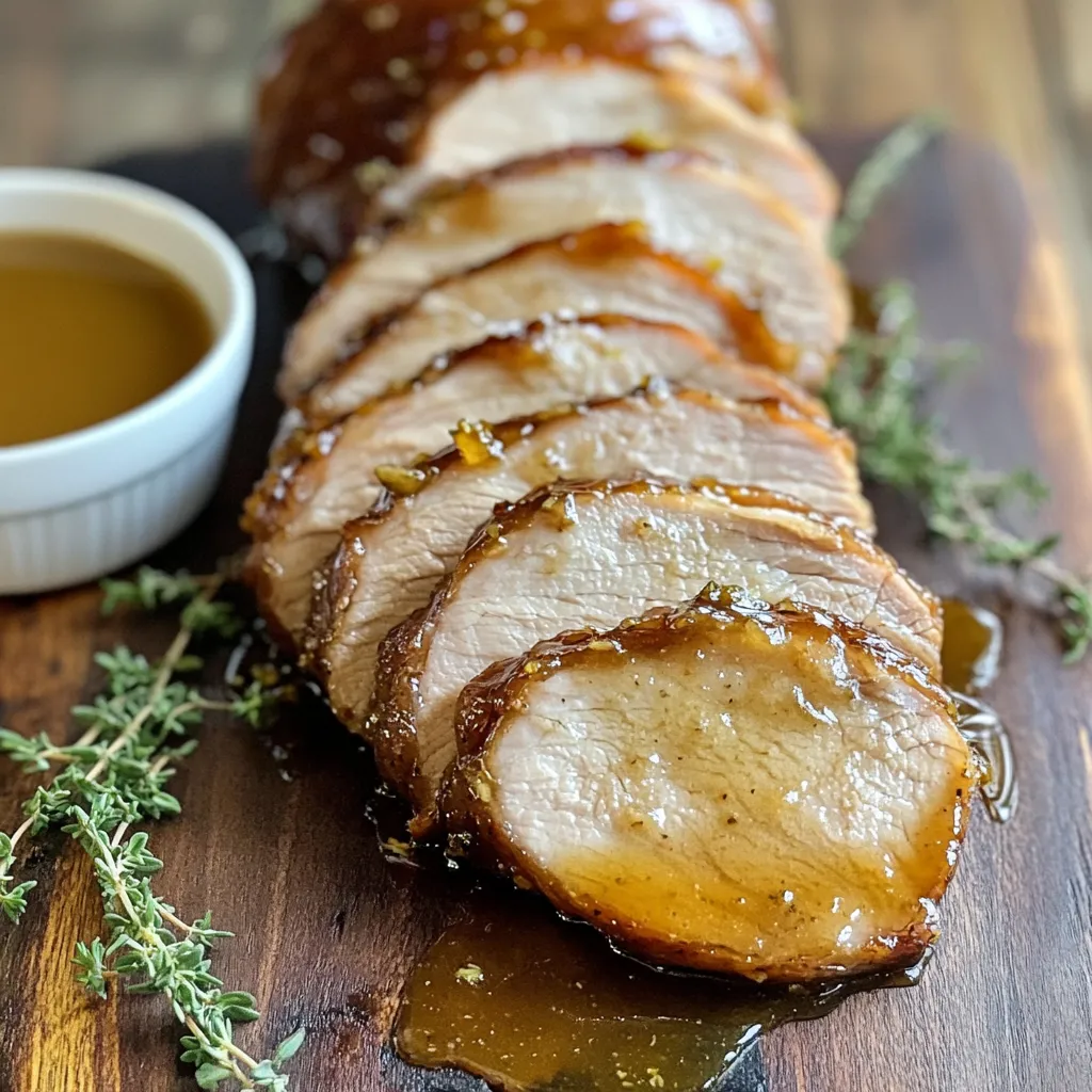 Maple Dijon Glazed Turkey Tenderloin Einfache Rezeptidee