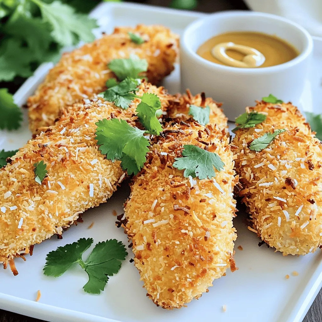 Crispy Coconut Chicken Tenders Knuspriger Genuss
