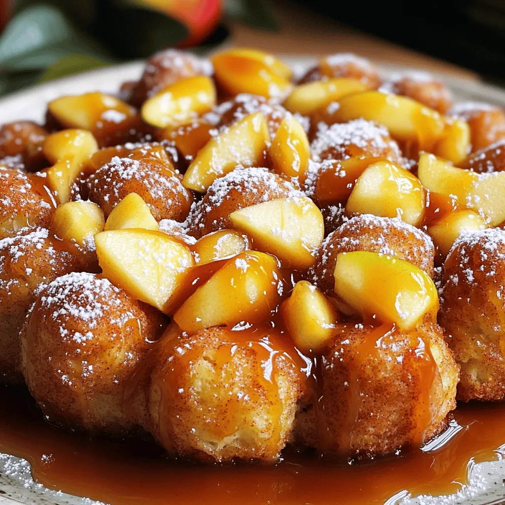 Karamell-Apfel-Monkey Bread Einfaches Rezept für Genuss