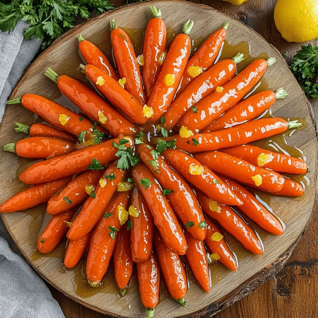 Honig-Zitrus-Glasierte Karotten Köstlich und Einfach